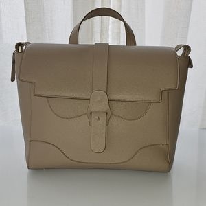 Tan PU Leather Purse/Backpack 12"Dx12"Lx4"W